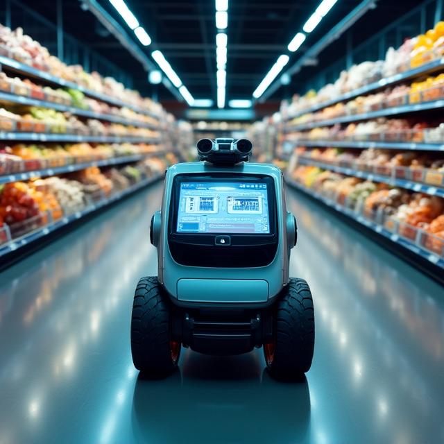 Retail assistance robot